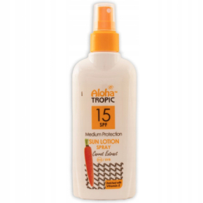 MadiS Aloha Tropic Sun Lotion Spray Lotion w sprayu SPF15 z ekstraktem z marchwi 200ml / 40450