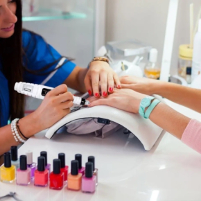 Molly Nails Frezarka do manicure i pedicure 270 Strong biała 65W + zestaw frezów