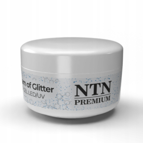 NTN Premium Limited Edition Jelly Dream of Glitter Żel budujący LED/UV typu galaretka do paznokci HEMA Free 30g
