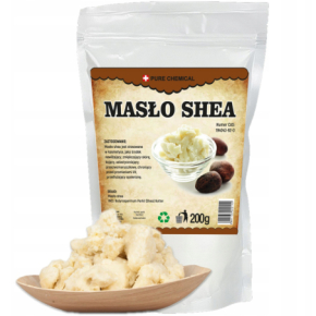 Pure Chemical Masło shea naturalne do twarzy i ciała Anti-Aging i głębokie odżywienie bogate w witaminy A i E 200g