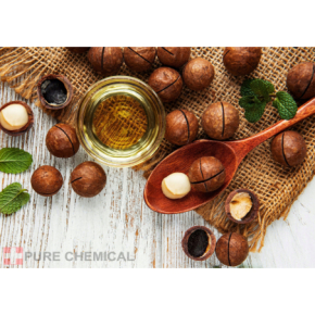 Pure Chemical Olejek makadamia Naturalny olejek nawilżający, odżywiający, regenerujący z witaminami A, B, E do skóry i włosów 100ml