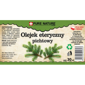 Pure Natura Olejek eteryczny pichtowy Naturalny olejek eteryczny antybakteryjny