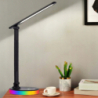 Renew Force Lampa kosmetyczna biurkowa LED RGB 829 składana, dotykowa, 3 barwy światła czarna - 8