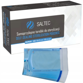 Saltec Torebki do sterylizacji narzędzi w autoklawie samoprzylepne 90x135mm 200 sztuk