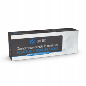 Saltec Torebki do sterylizacji narzędzi w autoklawie samoprzylepne 90x230mm 200 sztuk