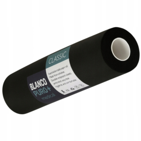 Blanco Puro+ Medical Classic Prześcieradło podkład medyczny kosmetyczny flizelinowy w rolce 60x50cm czarny 10 sztuk