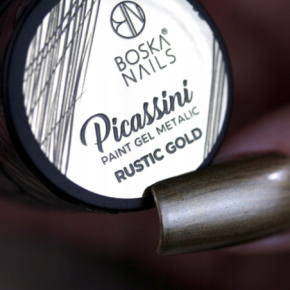 Boska Nails Picassini Paint Gel Metalic Rustic Gold Żel do zdobień 5ml