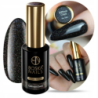 Boska Nails Up Divina 560 Diffrent Chick Czarny z drobinkami holo lakier hybrydowy 10ml - 1