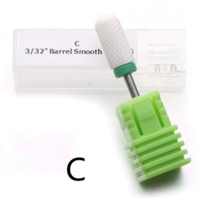 Frez ceramiczny manicure i pedicure walec zielony AQ204c