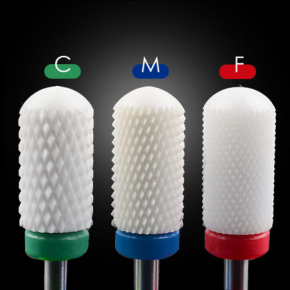 Frez ceramiczny manicure i pedicure walec zielony AQ204c