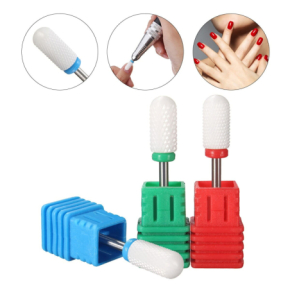 Frez ceramiczny manicure i pedicure walec zielony AQ204c