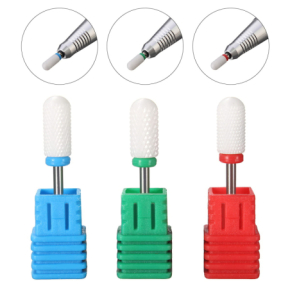 Frez ceramiczny manicure i pedicure walec zielony AQ204c