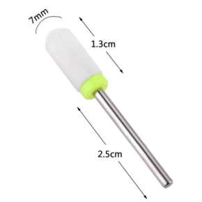 Frez ceramiczny manicure i pedicure walec zielony AQ204c