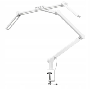 Lampa kosmetyczna bezcieniowa do zabiegów manicure mocowana do blatu Glow L03 biała