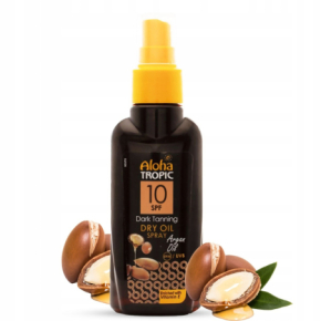 MadiS Aloha Tropic Dry Oil SPF10 Suchy olejek arganowy do opalania głęboka opalenizna 100ml / 40448