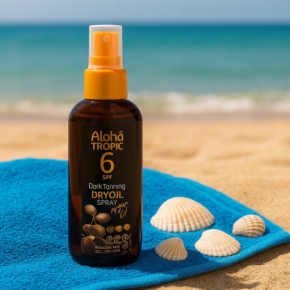 MadiS Aloha Tropic Dry Oil SPF6 Suchy olejek arganowy do opalania głęboka opalenizna 100ml / 40447