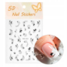 Naklejki na paznokcie samoprzylepne 5D nr MO-503 kwiaty - 1