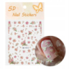 Naklejki na paznokcie samoprzylepne 5D nr SD-1513 kwiaty - 2