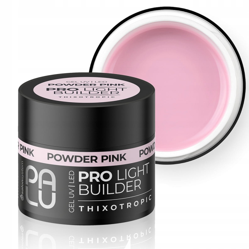 Palu Żel budujący samopoziomujący Pro Light Builder Gel Powder Pink 45g Palu Żel budujący samopoziomujący Pro Light Builder Gel Powder Pink 45g