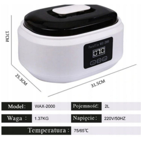 Parafiniarka podgrzewacz do parafiny 300W LCD biały
