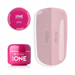 Silcare Gel Uv Base One Cover Medium 15g żel budujący maskujący kamuflujący - WYPRZEDAŻ OUTLET