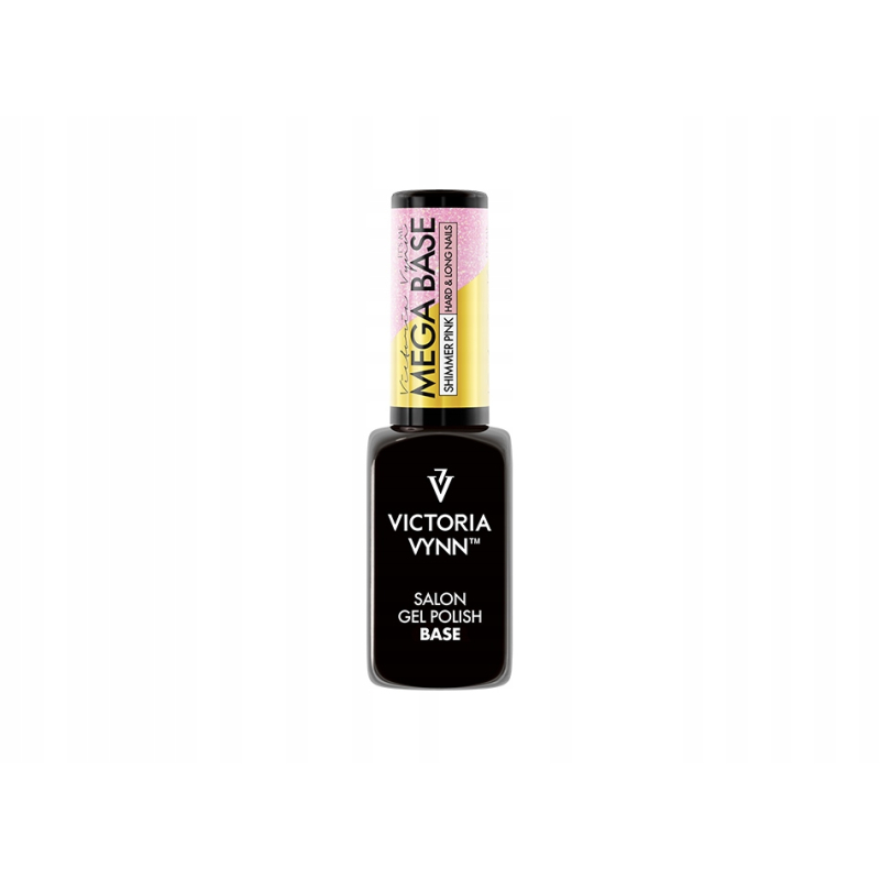 Victoria Vynn Mega Base Hard & Long Nails Shimmer Pink Baza do lakierów hybrydowych 8ml Victoria Vynn Mega Base Hard & Long Nails Shimmer Pink Baza do lakierów hybrydowych 8ml