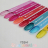 Yoshi Glassmatica 184 Illusorya pomarańczowy półtransparentny lakier hybrydowy do paznokci 6ml - 7