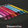 Yoshi Glassmatica 184 Illusorya pomarańczowy półtransparentny lakier hybrydowy do paznokci 6ml - 10