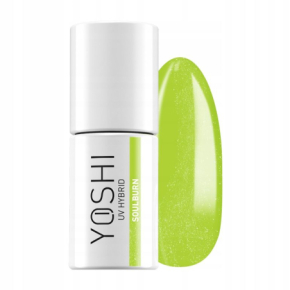 Yoshi Heartcore 191 Soulburn Neonowy żółtozielony lakier hybrydowy z efektem flash i cat eye 6ml