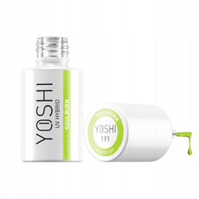 Yoshi Heartcore 191 Soulburn Neonowy żółtozielony lakier hybrydowy z efektem flash i cat eye 6ml