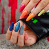Yoshi Heartcore 193 Glowmode Neonowy czerwona pomarańcza lakier hybrydowy z efektem flash i cat eye 6ml - 10