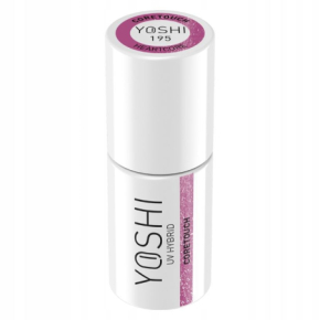 Yoshi Heartcore 195 Coretouch Neonowy chłodny różowofioletowy lakier hybrydowy z efektem flash i cat eye 6ml