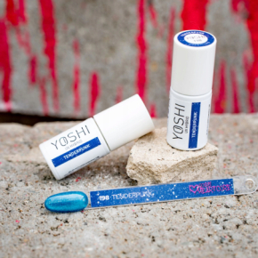 Yoshi Heartcore 198 Tenderpunk Neonowy kobaltowy lakier hybrydowy z efektem flash i cat eye 6ml