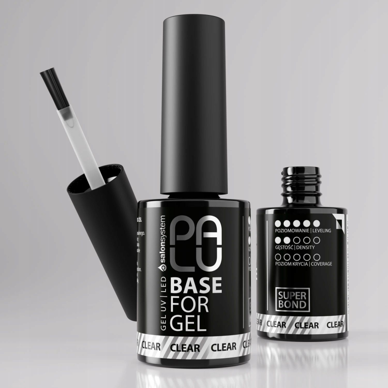 Palu Base For Gel Clear 11g Baza do żeli UV i lakierów hybrydowych Palu Base For Gel Clear 11g Baza do żeli UV i lakierów hybrydowych