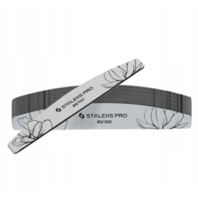 Staleks Pilnik do paznokci mineralny łódka półksiężyc gradacja 80/100 25 sztuk