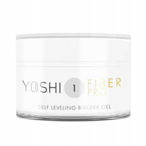 Yoshi Fiber Pro No1 50ml Przezroczysty samopoziomujący żel budujący do paznokci bez TPO