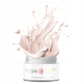 Yoshi Fiber Pro No3 50ml Lekko mleczny neutralny samopoziomujący żel budujący do paznokci bez TPO