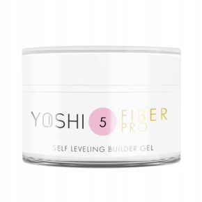 Yoshi Fiber Pro No5 50ml Mlecznoróżowy samopoziomujący żel budujący do paznokci bez TPO