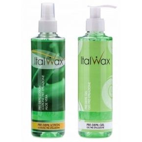 Zestaw do depilacji woskiem w dropsach ProWax 100 ROSE + 2 x żel + szpatułki