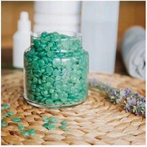 Zestaw do depilacji woskiem w dropsach AlleWax Azulen 500g