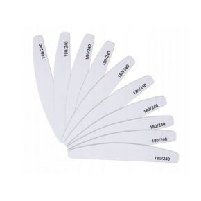 10x PILNIK do paznokci ŁÓDKA ZEBRA 180/240