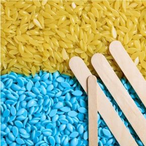 Italwx wosk twardy do depilacji 1kg talk szpatułki (kolory do wyboru)