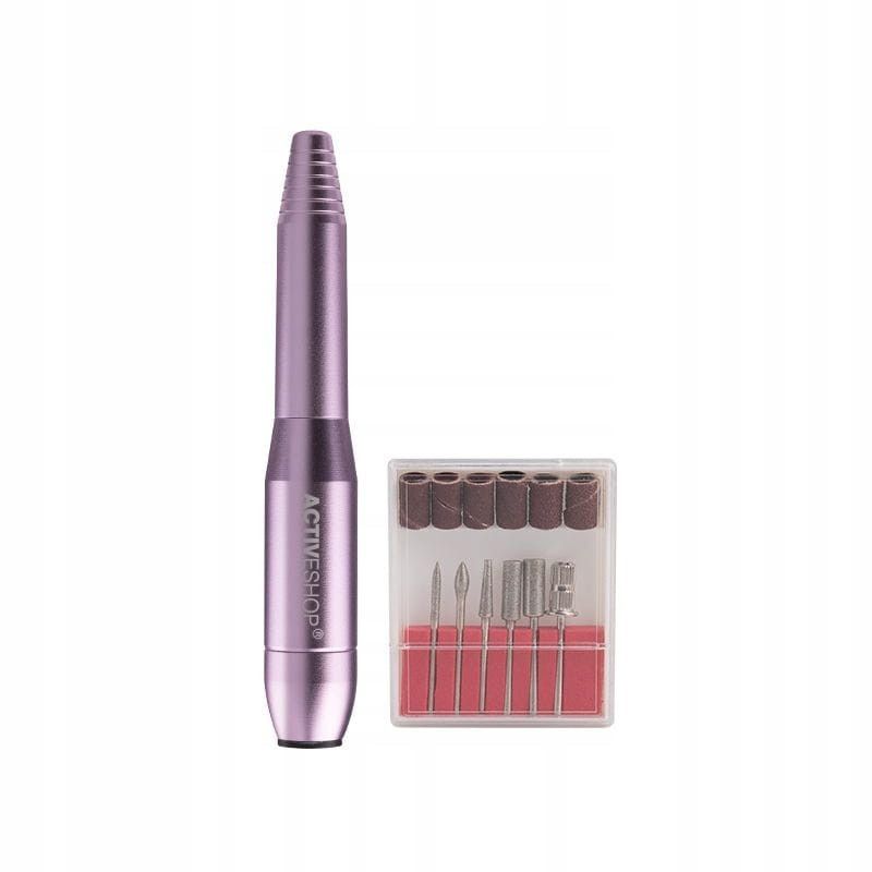 Activ Mobilna frezarka do paznokci Mini Pro203 metalowa do manicure pedicure pink różowa