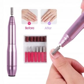 Activ Mobilna frezarka do paznokci Mini Pro203 metalowa do manicure pedicure pink różowa