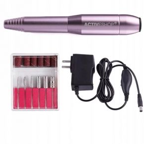 Activ Mobilna frezarka do paznokci Mini Pro203 metalowa do manicure pedicure pink różowa