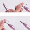 Activ Mobilna frezarka do paznokci Mini Pro203 metalowa do manicure pedicure pink różowa - 9