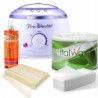 Depilacji Italwax Podgrzewacz 100w Wosk 400ml Aloe Aloes Paski Olejek - 1