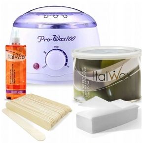 Depilacji Italwax Podgrzewacz 100w Wosk 400ml Olive Oliwka Eteryczny