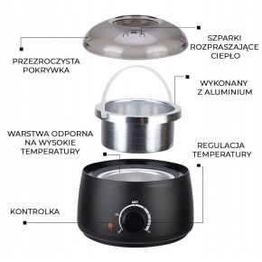 Depilacji Italwax Podgrzewacz 100w Wosk 800ml Strawberry Olejek Szpatułki Paski