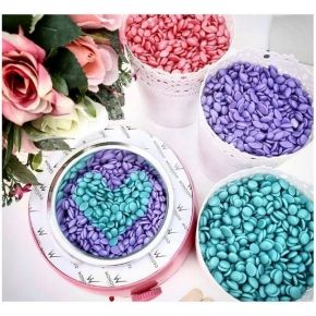 ZESTAW Depilacja Podgrzewacz Wosk Italwax 1kg PLUM